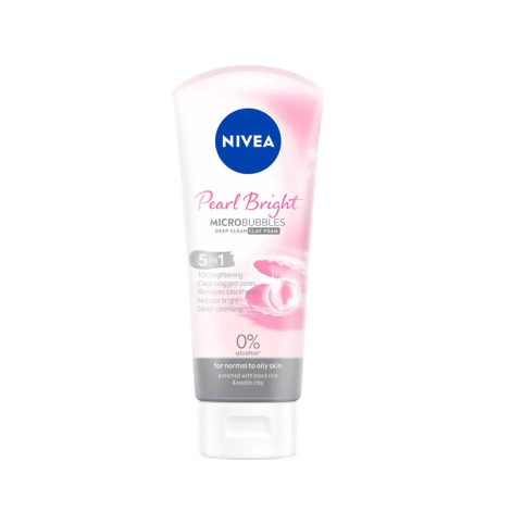 Nivea Pearl Bright Microbubbles Deep Clean Clay Foam 100g