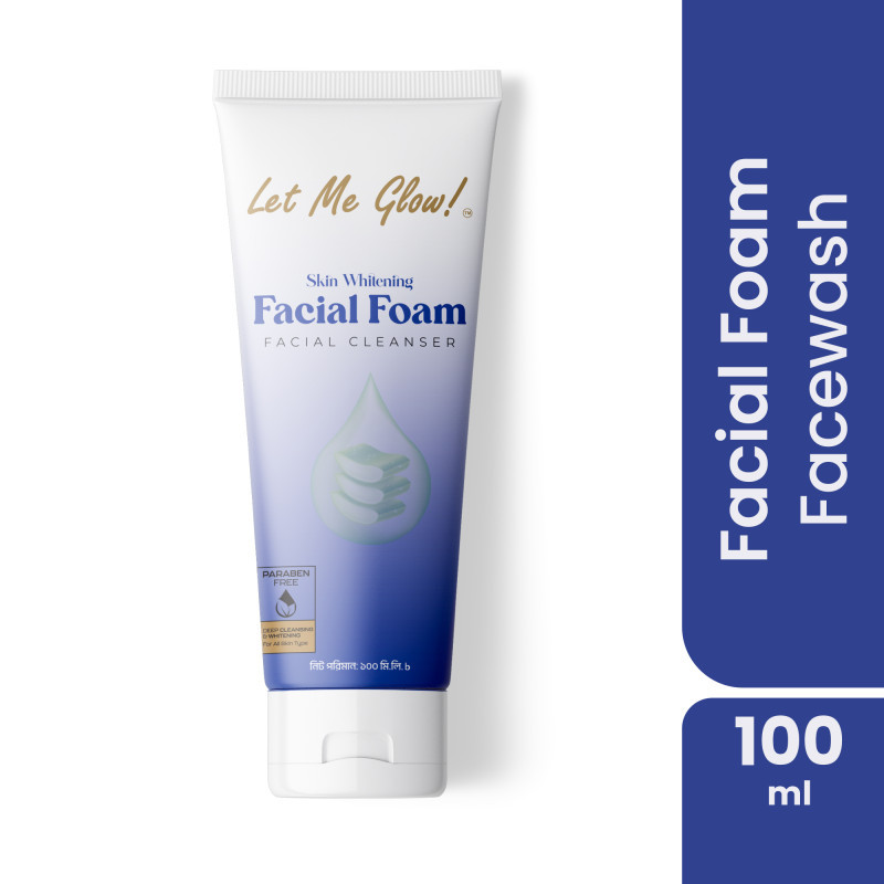 Let Me Glow Whitening Facial Foam Facial Cleanser - 100 ml