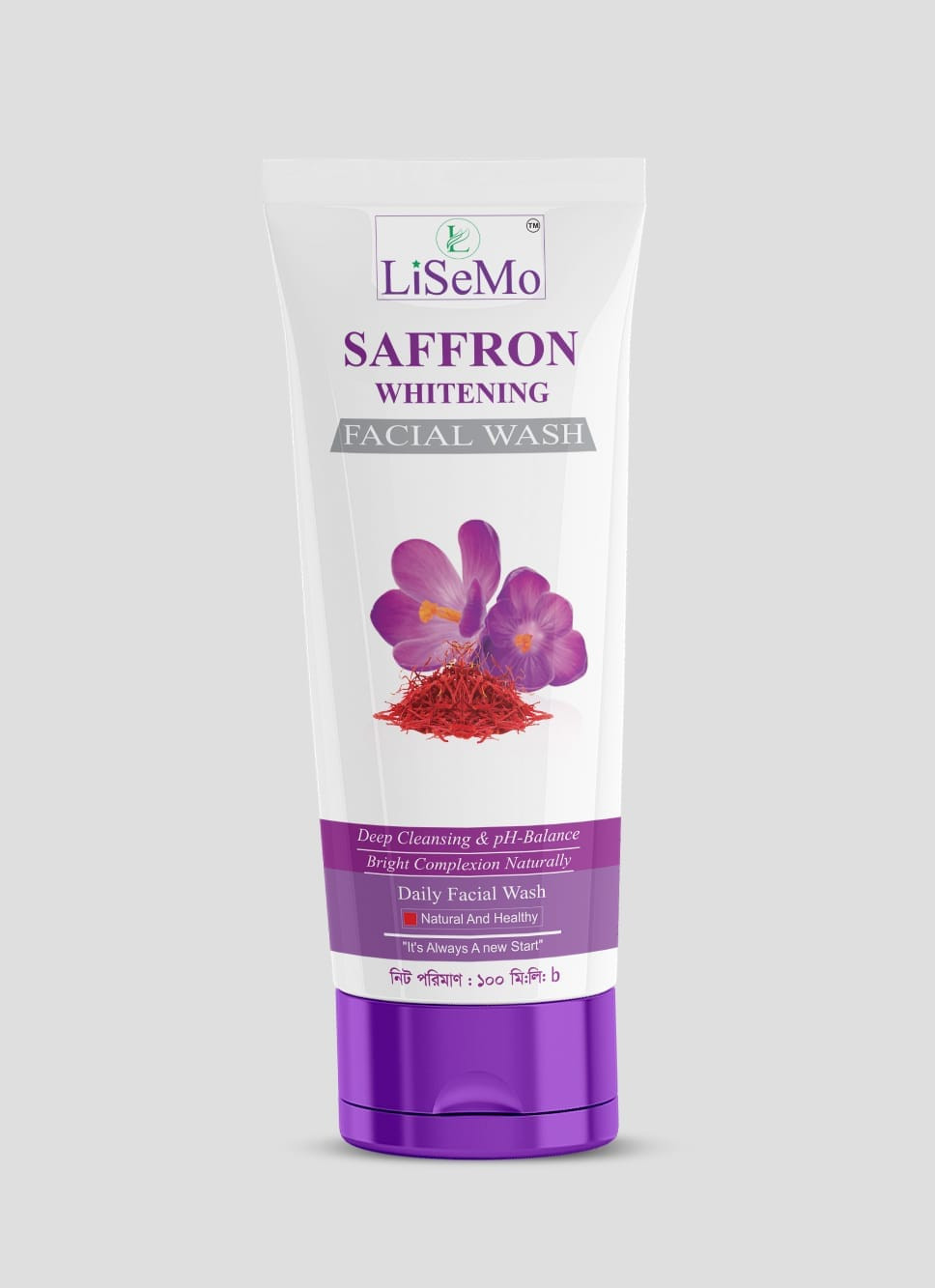 Lisemo Saffron Whitening Facial Wash 120ml