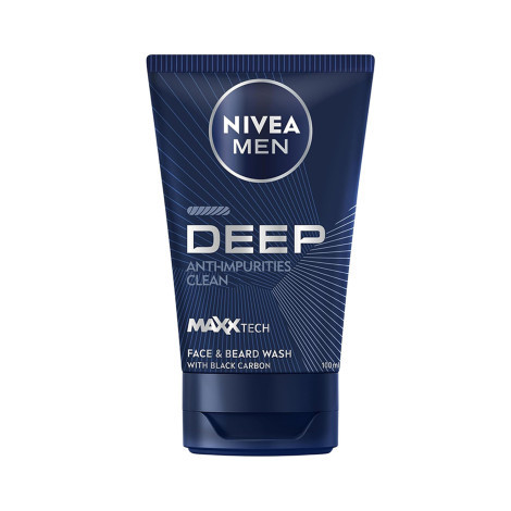 Nivea Men Deep Anti-Impurities Clean Face & Beard Wash 100ml