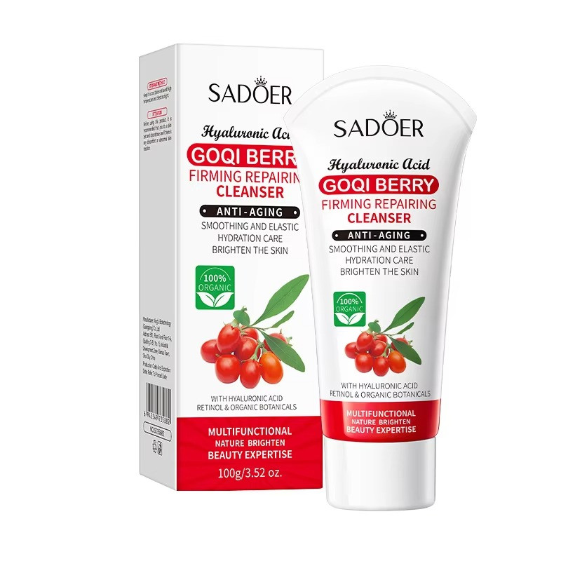 SADOER Hyaluronic Acid GOQI BERRY Anti-Aging Face Cleanser- 100g