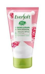 Eversoft Rose & Pearl Extra Whitening Mochi Whip Cleanser 120g