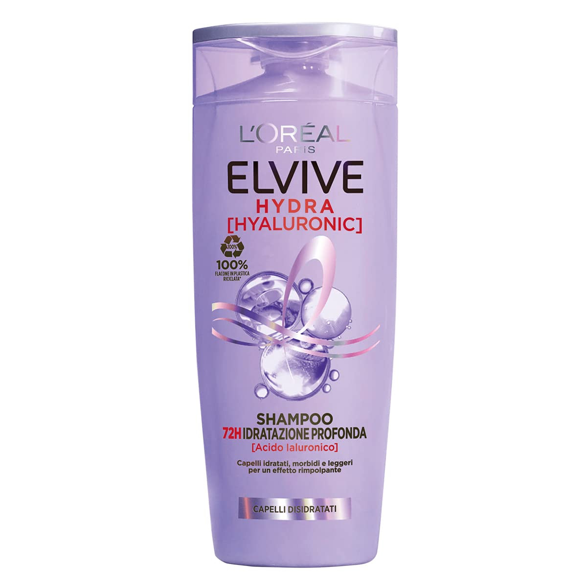 L'Oral Paris Elvive Hydra Hyaluronic Shampoo 72H Deep Moisture with Hyaluronic Acid, 300 ml