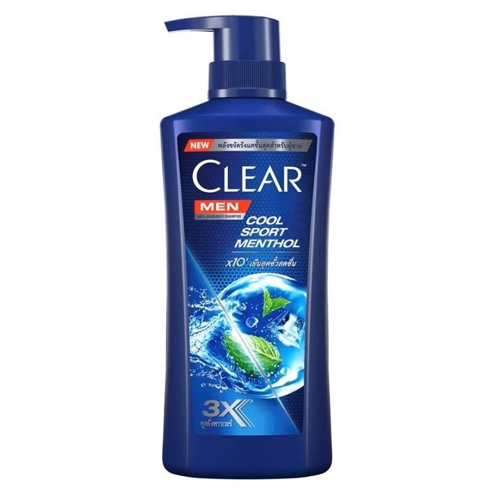 Clear Men Anti-Dandruff Shampoo Cool Sport Menthol - 390ml (Thailand Variant)