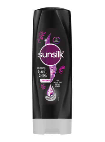 SUNSILK STUNNING BLACK SHINE CONDITIONER 180ML