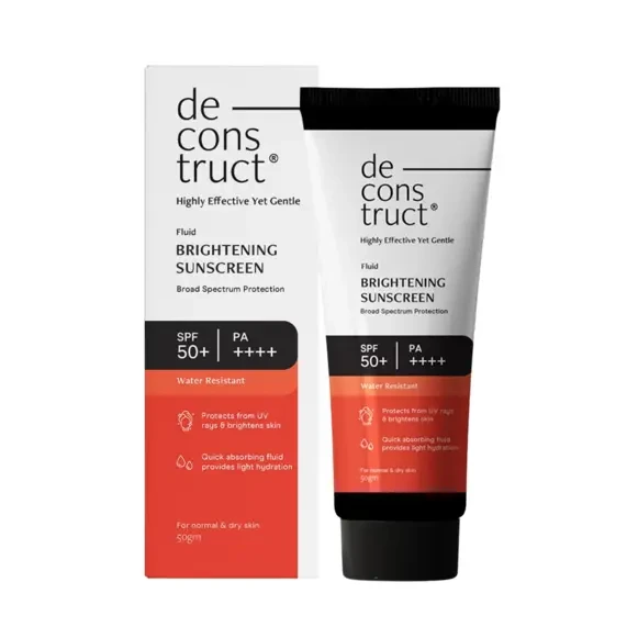 Deconstruct Brightening Sunscreen Fluid SPF 50+ PA++++ for Normal & Dry Skin 50gm