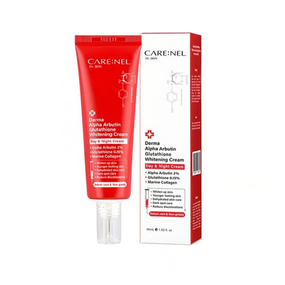 Care:Nel Dr. Skin Derma Alpha Arbutin Glutathione Whitening Cream Day & Night 45ml